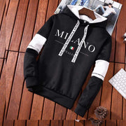 Men's Milano Italy Letters Print Hoodies Sweatpants Tracksuit 2 Pcs Outfits Pullover Luxury Streetwear
