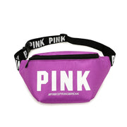 Women's Pink Travel Waist Bag Designer Mobile Phone Pouch