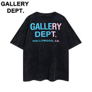 Gallery dept. letter design printed short-sleeved shirt
