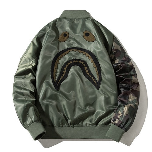 BAPE Embroidered Jackets for Men Loose Fashion