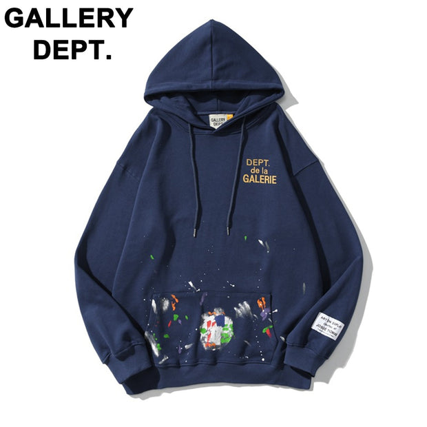 GALLERY DEPT Tide brand ink graffiti men and women models hooded sweatshirt