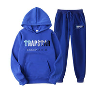 New Brand TRAPSTAR Printed Sportswear Men Two Piece Hoodie Sweatshirt + Pants Set