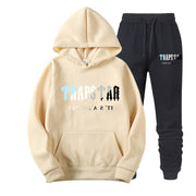 New Brand TRAPSTAR Printed Sportswear Men Two Pieces Hoodie Sweatshirt + Pants Set